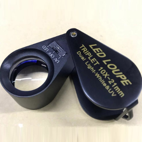 進(jìn)口雙光源放大鏡(10倍--LED&UV)